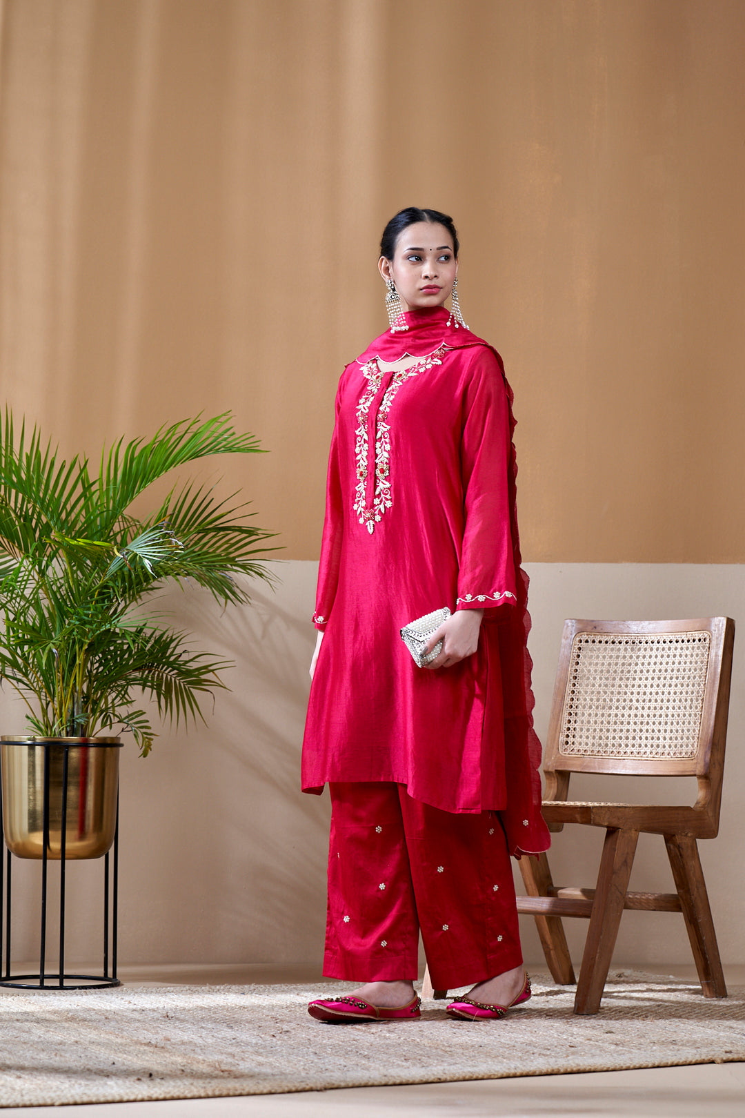 Ishq Red Kurta Set of 3