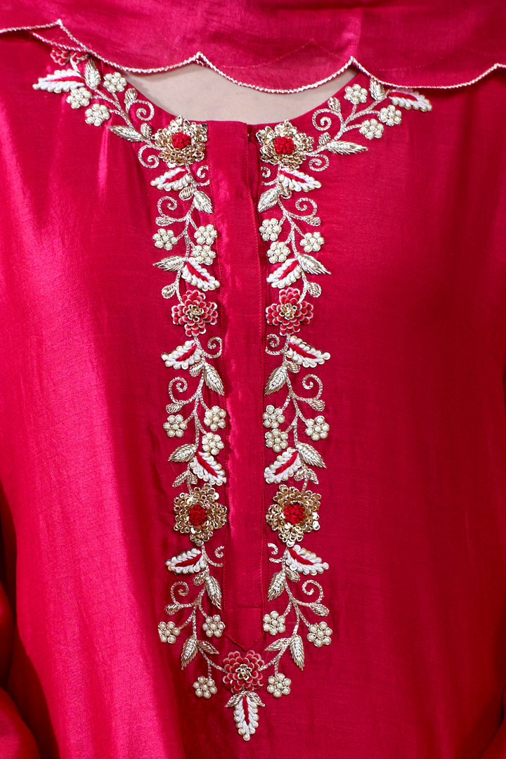 Ishq Red Kurta Set of 3