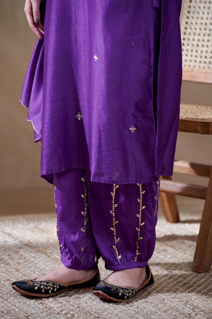 Ishq Purple Kurta Set of 3
