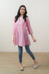 Madhuvan Pink Booti Cotton Short Kurti