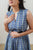 Blue Block Print Dress