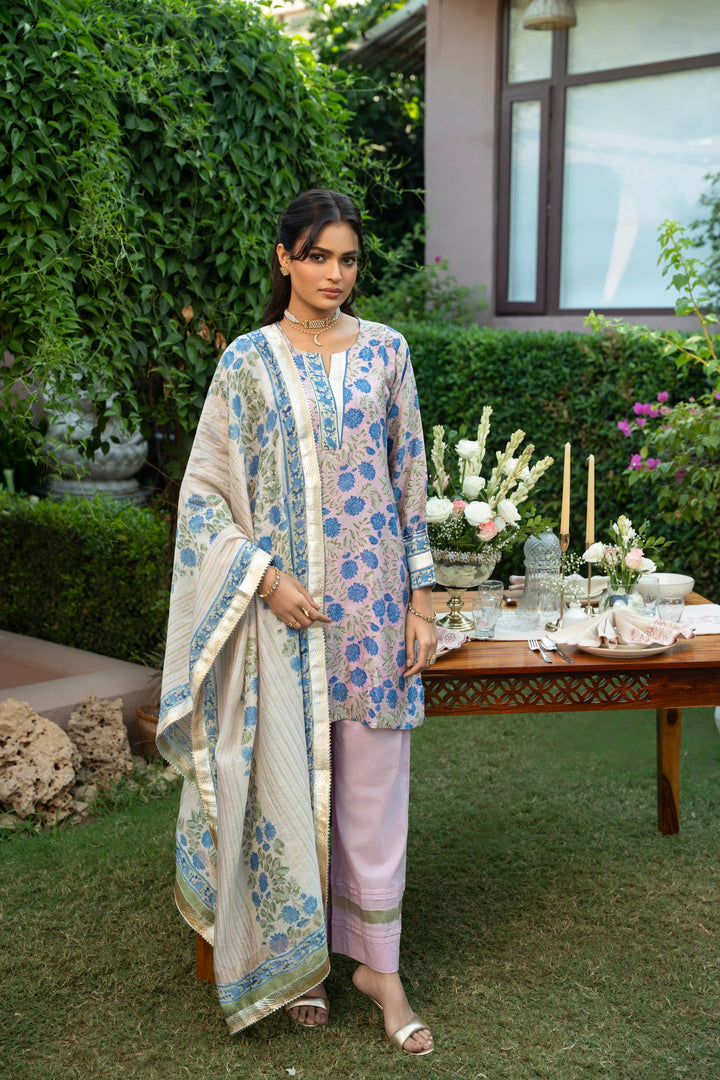 Rivaaz Pink Chanderi Short Kurta Set of 3