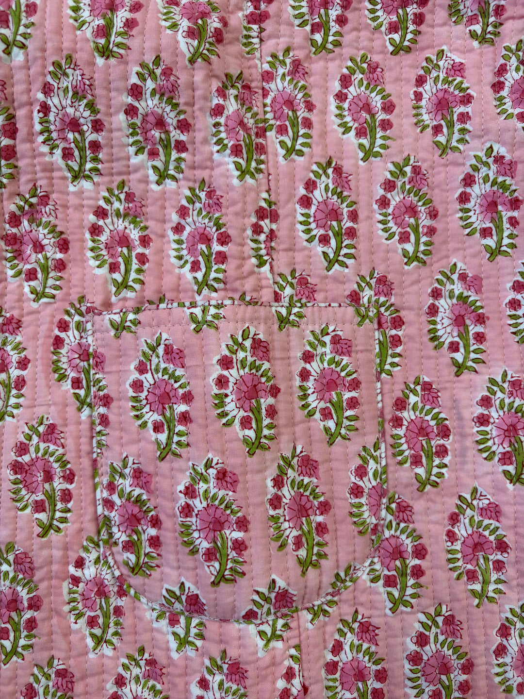 Reversible Quilted Full Sleeve Pink Jacket