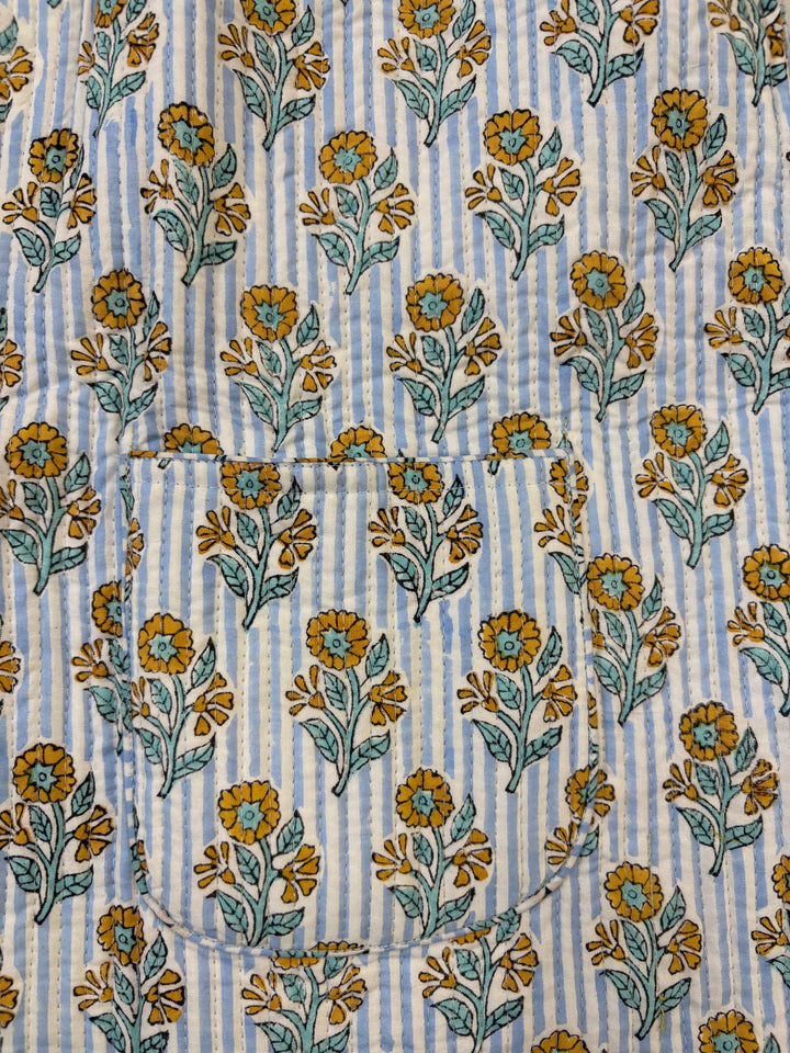 Reversible Quilted Sleeveless White Jacket