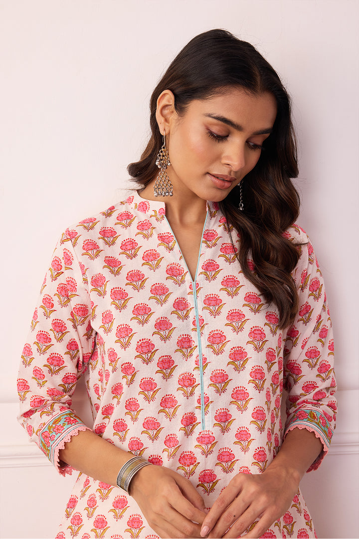 Gul-Posh Pink Cotton Suit Set of 3