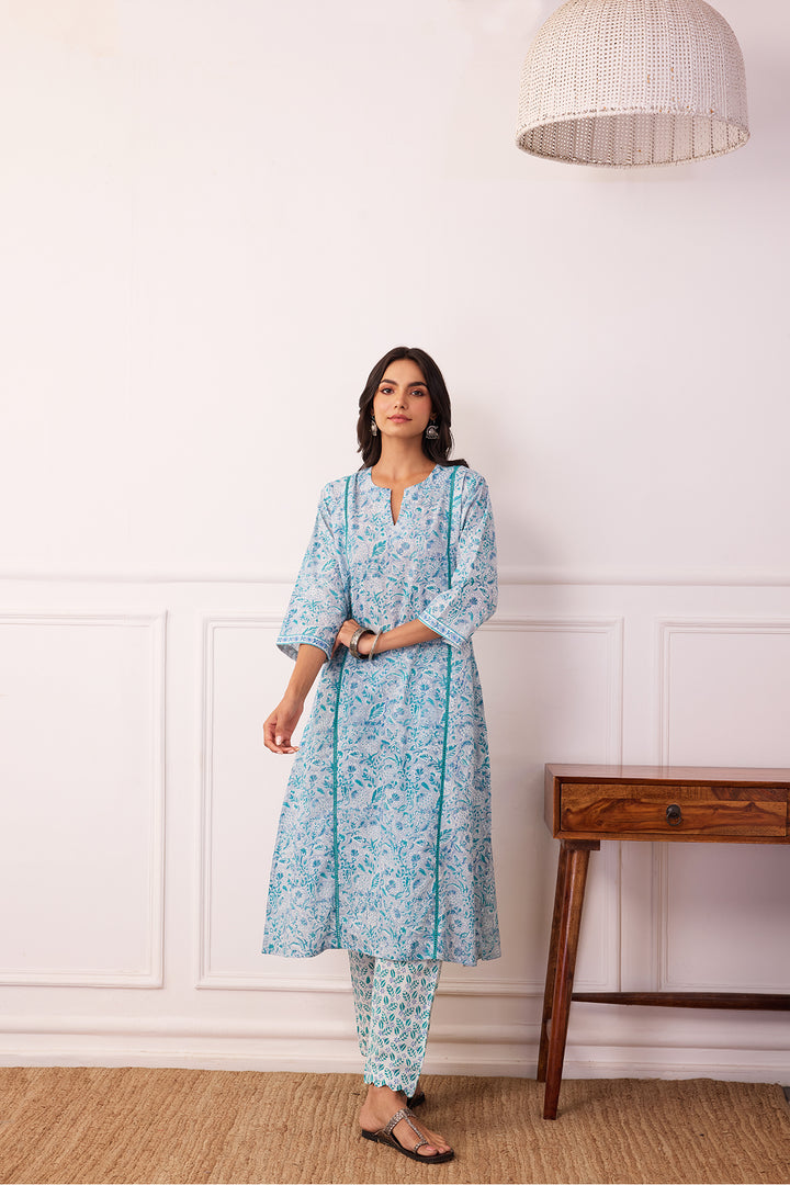 Gul-Posh Grey Cotton Suit Set of 3