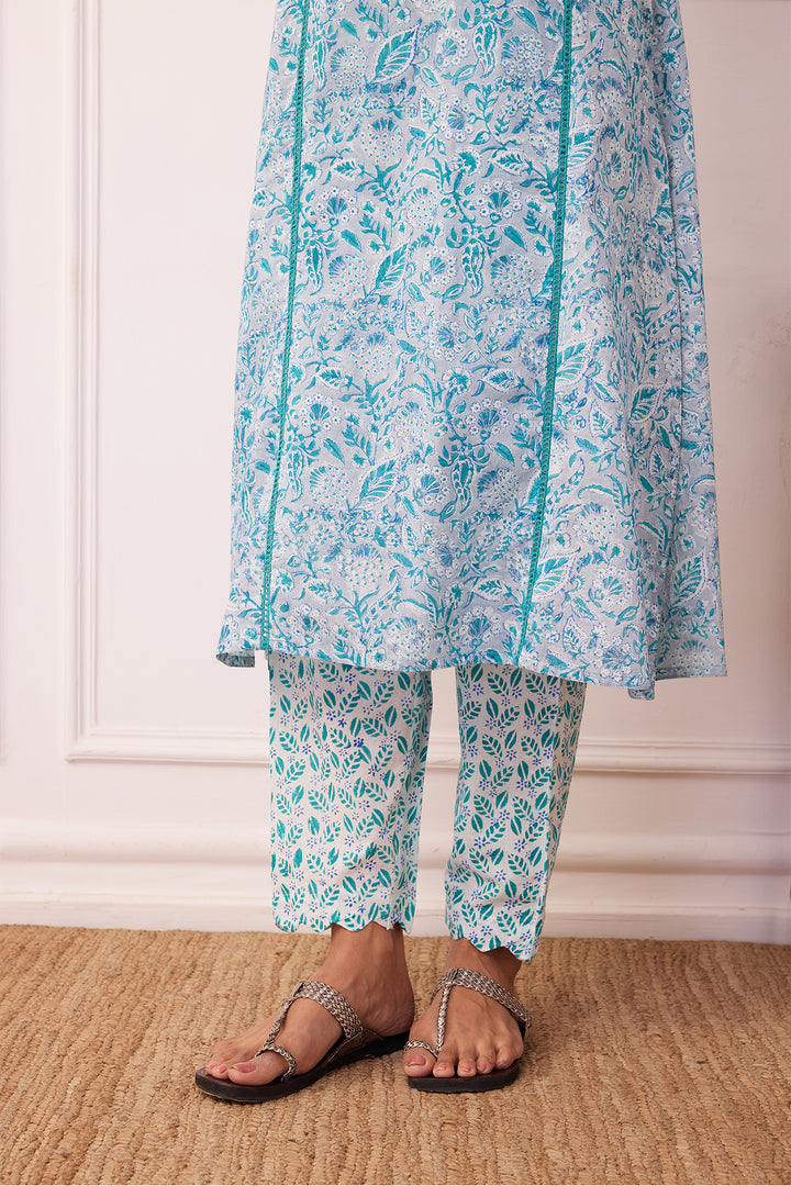 Gul-Posh Grey Cotton Suit Set of 3