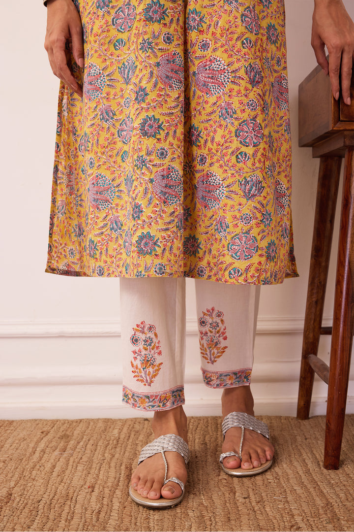 Gul-Posh Yellow Cotton Suit Set of 3