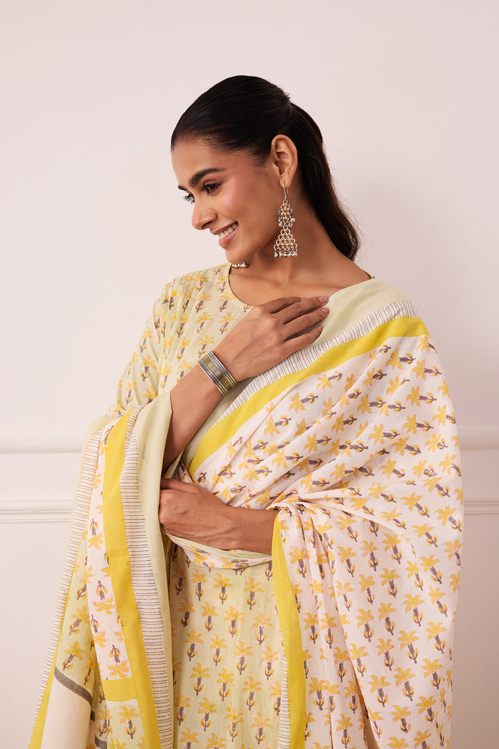 Ambarsariya Green A-Line Suit Set of 3