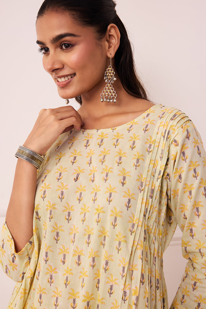 Ambarsariya Green A-Line Suit Set of 3