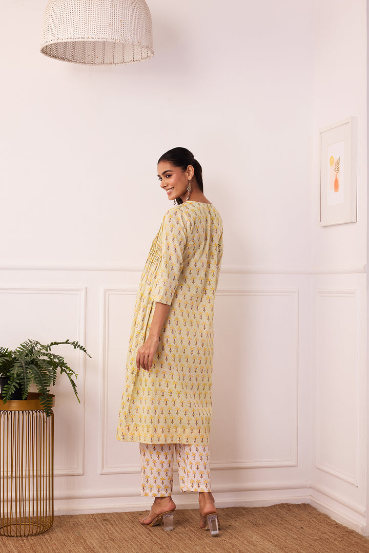 Ambarsariya Green A-Line Suit Set of 3