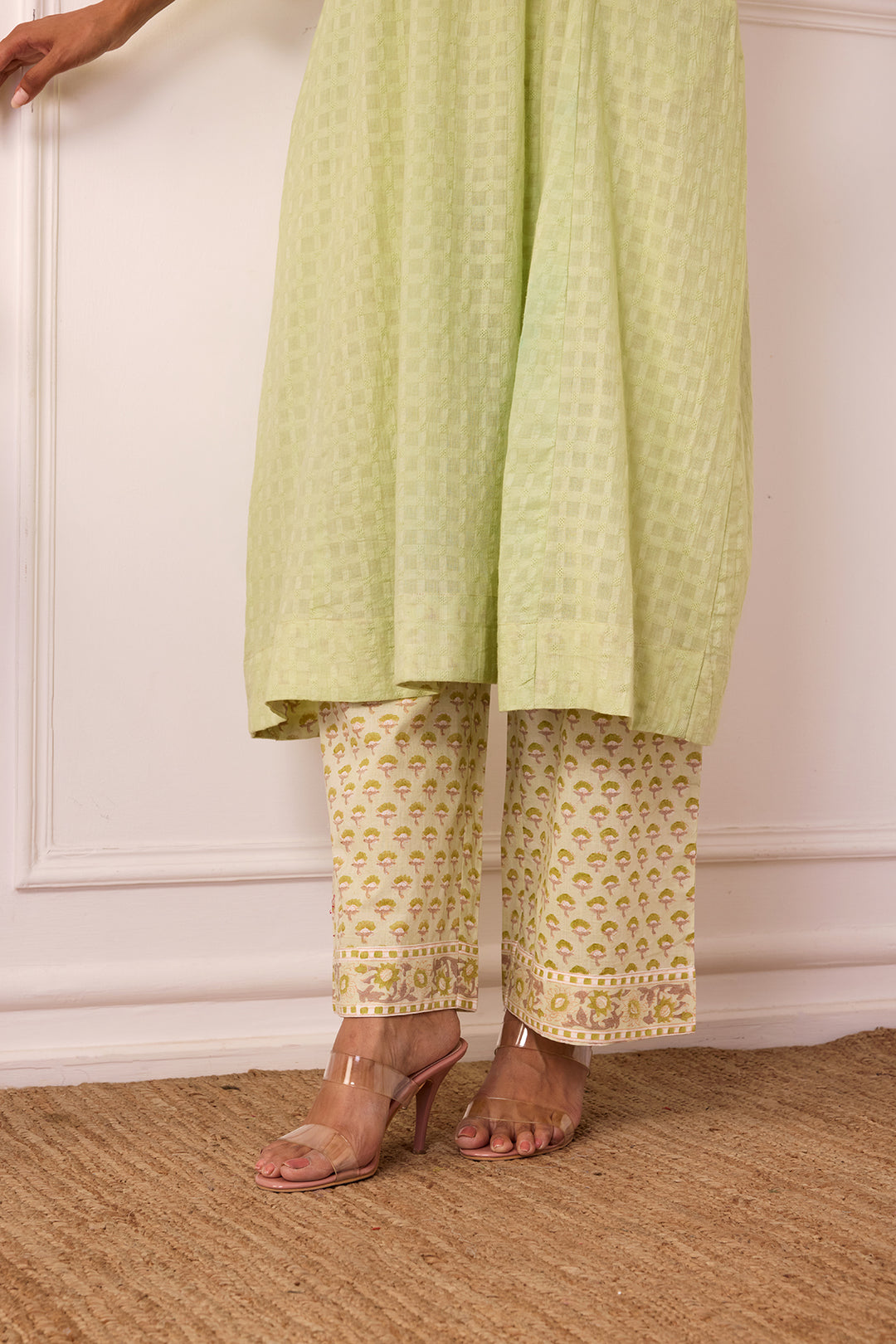 Ambarsariya Green A-Line Suit Set of 3