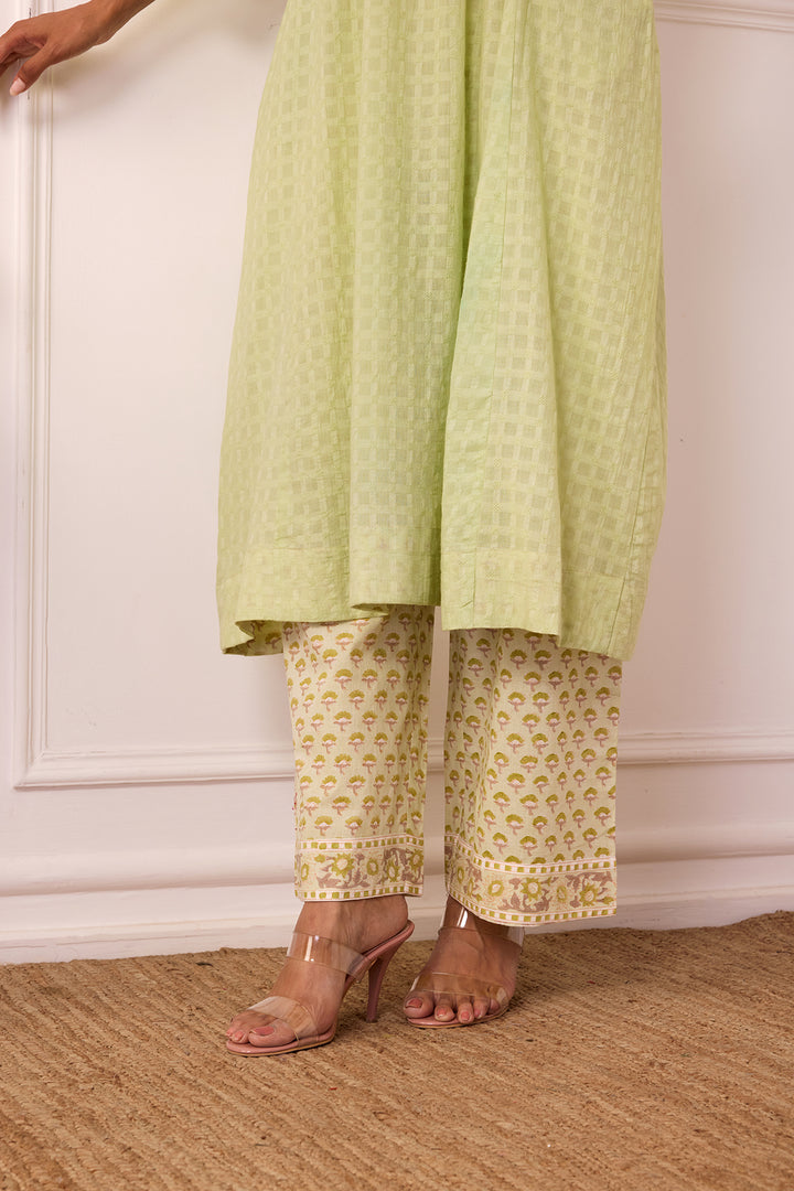 Ambarsariya Green A-Line Suit Set of 3