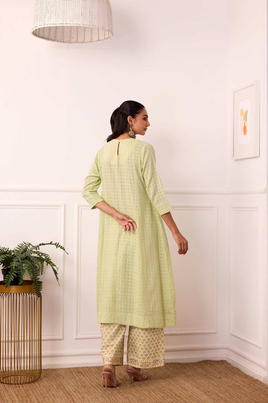 Ambarsariya Green A-Line Suit Set of 3