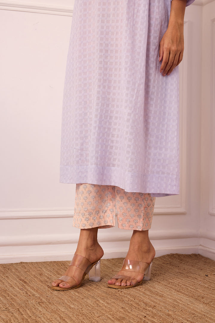 Ambarsariya Lilac A-LIne Kurta & Pant Set of 2
