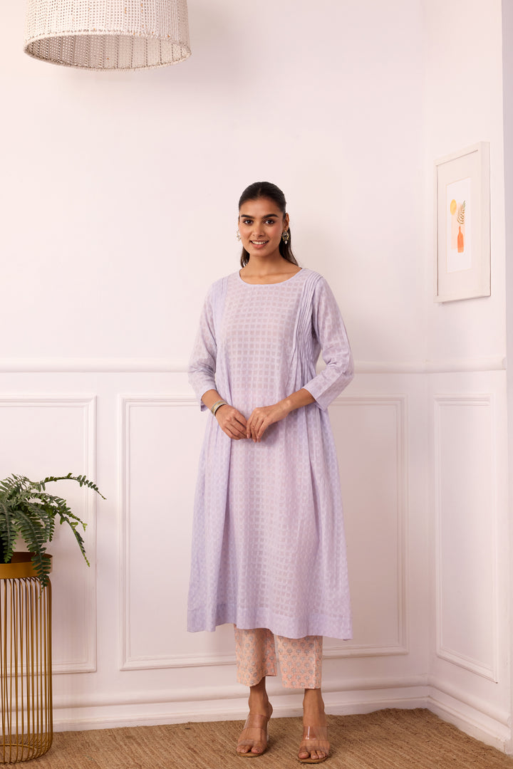 Ambarsariya Lilac A-LIne Kurta & Pant Set of 2