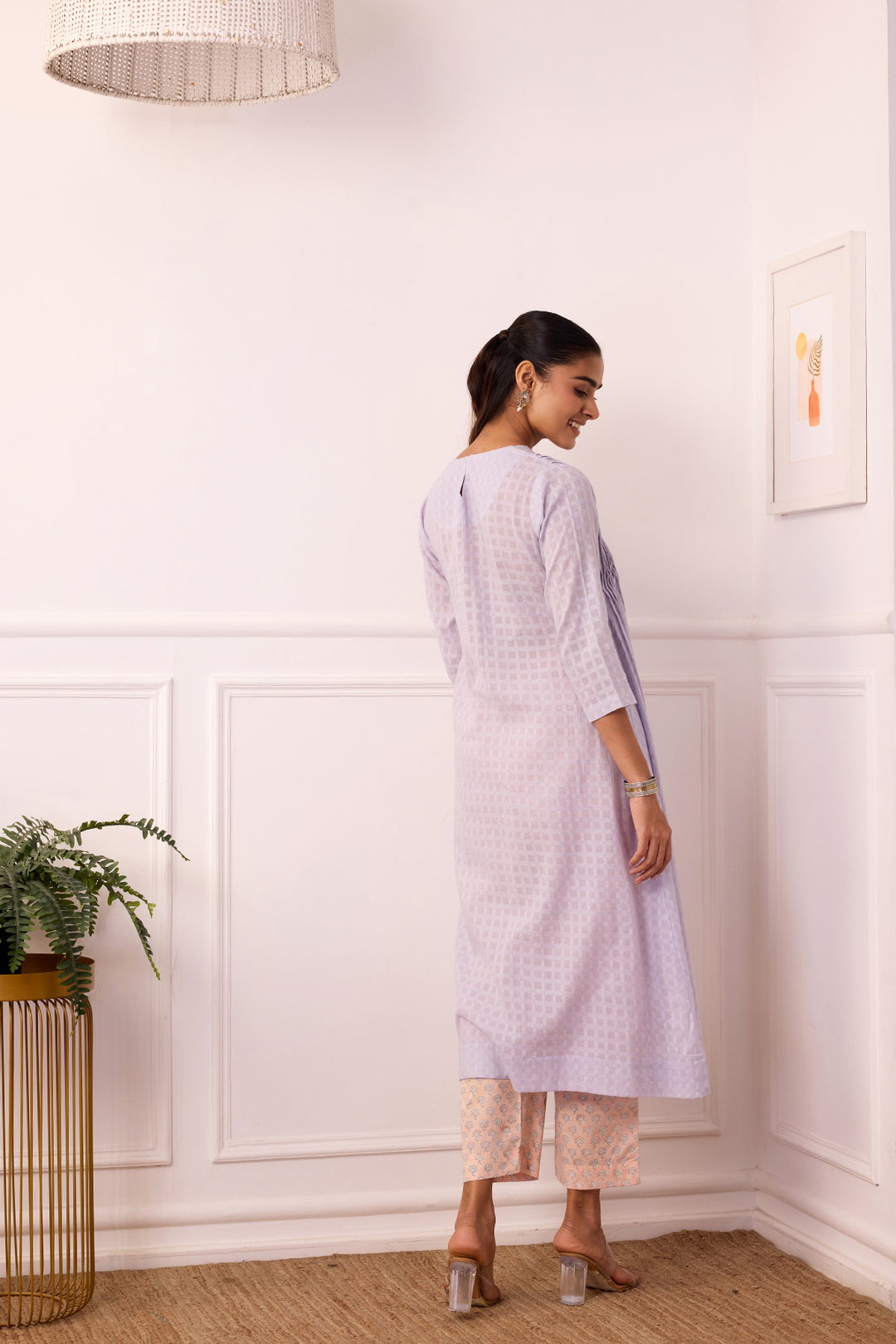 Ambarsariya Lilac A-LIne Kurta & Pant Set of 2