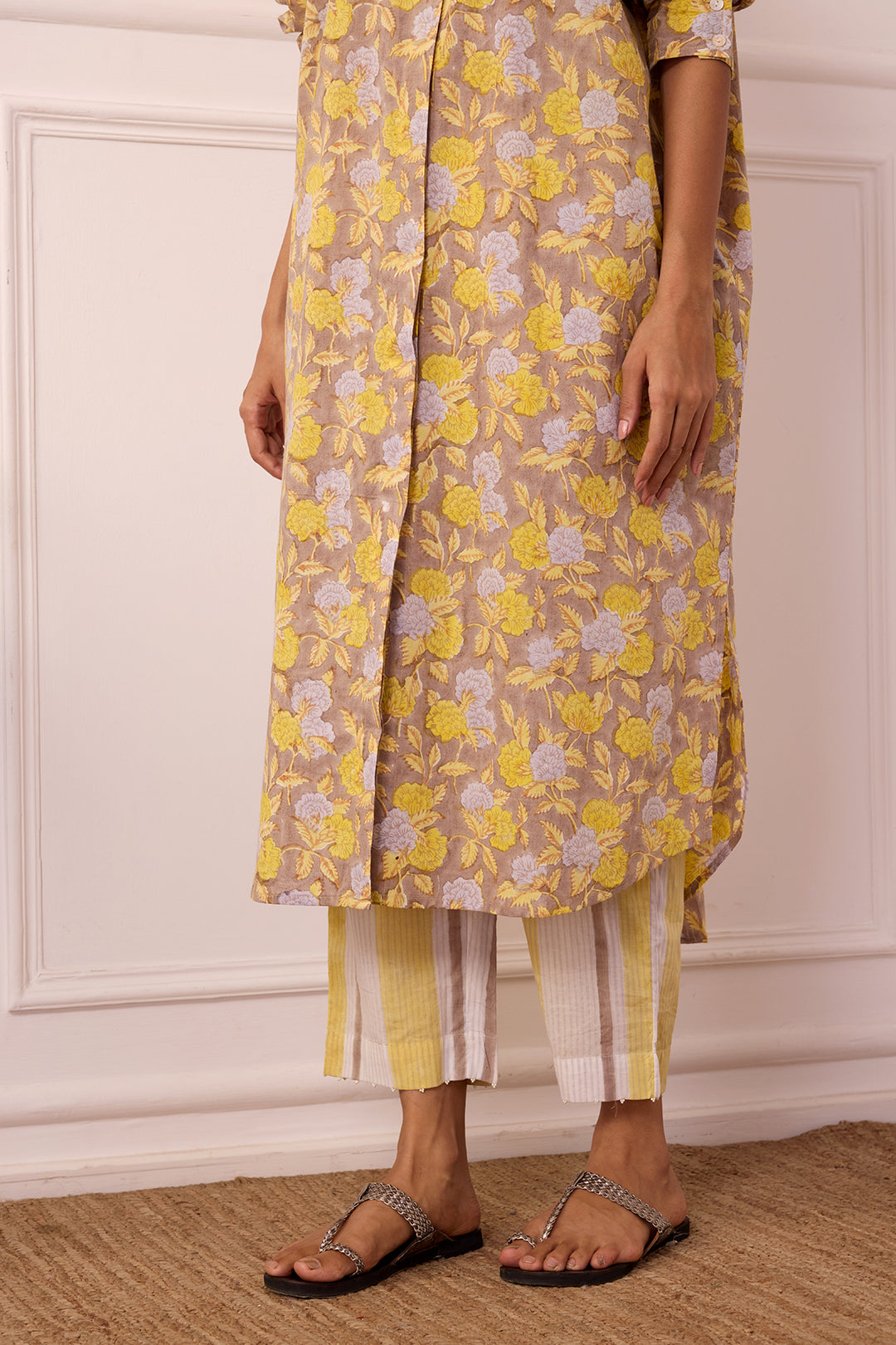 Ambarsariya Brown Long Shirt & Pant Set of 2