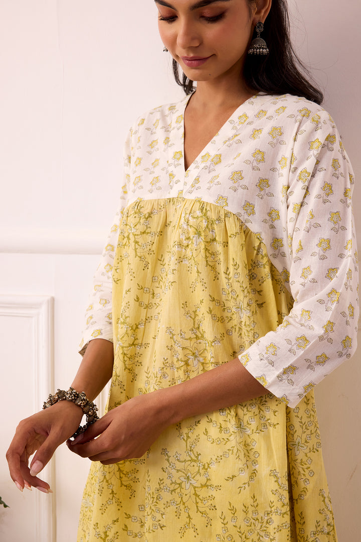 Ambarsariya Yellow Kurta & Pant Set of 2