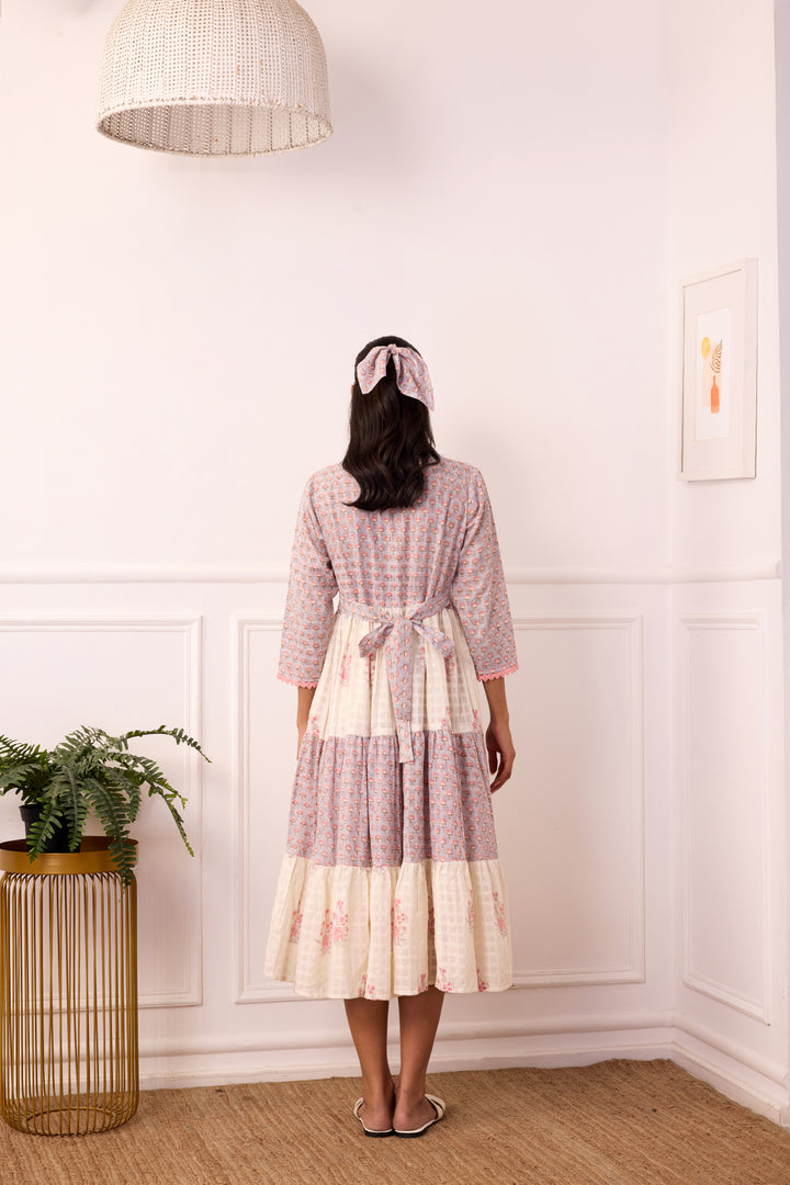 Ambarsariya Peach Tier Dress