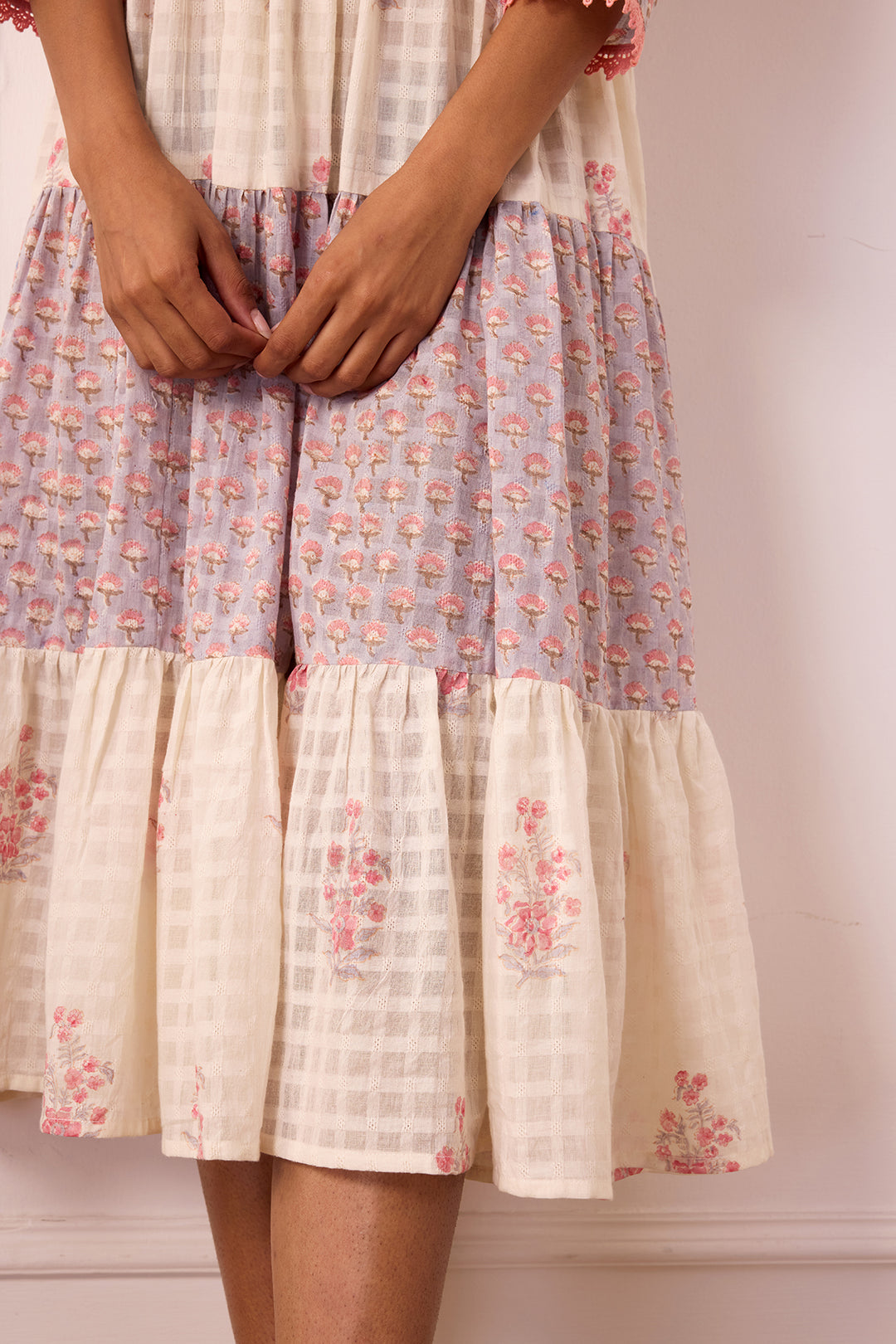 Ambarsariya Peach Tier Dress