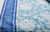 Premium quality blue hand block printed cotton suit with Kota dupatta