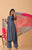 Ruhaniyat Grey & Pink Chanderi Dupatta