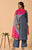 Ruhaniyat Grey & Pink Chanderi Dupatta