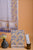 Yellow & Blue Hand Block Printed Cotton Suit With Chiffon dupatta