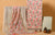 Authentic Pink & Olive hand block printed chanderi suit with chanderi dupatta