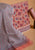 Peach & Red Hand Block Printed Cotton Suit with Kota Dupatta