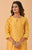 Kurta :- Yellow Chanderi Kurta with Gold Block Print