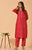 Sitara Red Chanderi Kurta