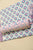 Greyish Blue Floral Print Hand Block Cotton Unstitched Suit With Chiffon Dupatta