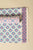 Greyish Blue Floral Print Hand Block Cotton Unstitched Suit With Chiffon Dupatta