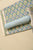 Olive Green & Blue Floral Print Hand Block Cotton Unstitched Suit With Kota Doria Dupatta