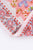 Peach Floral Hand Block Cotton Fabric