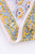 Grey & Yellow Botti Hand Block Cotton Fabric