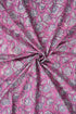 Purple Block Printed Cotton Fabric