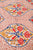Peach & Red Flower Jaal Block Printed Cotton Fabric