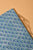 Blue & Grey Flower Jaal Block Printed Cotton Fabric