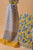 Yellow & Blue Hand Block Printed Cotton Suit with Kota Dupatta