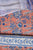Peach & Blue Hand Block Printed Cotton Suit With Chiffon dupatta