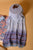 Peach & Blue Hand Block Printed Cotton Suit With Chiffon dupatta